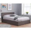 Berlin Fabric Ottoman King Size Bed In Grey