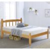 Coleton Spindle Wooden Small Double Bed In Waxed Pine