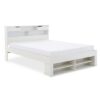 Fabio Wooden Double Bed In White