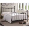 Florida Vintage Style Metal Single Bed In Black