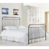 Rose Classic Metal Double Bed In Black Nickel