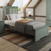 Skokie Wooden Single Bed In Cactus Green