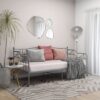 Bijan Metal Frame Single Sofa Bed In Grey