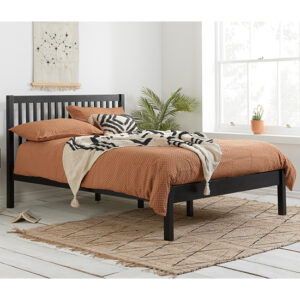 Novo Wooden King Size Bed In Black