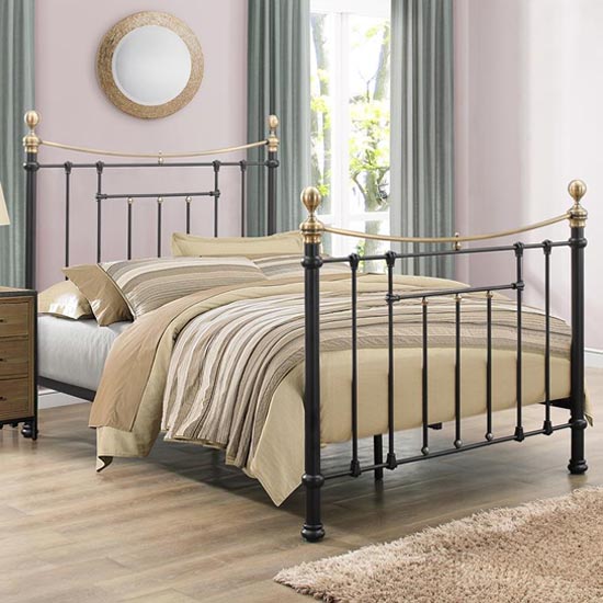 Brunt Metal King Size Bed In Black