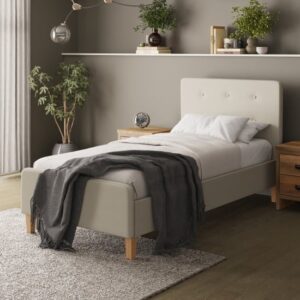 Alkham Fabric Single Bed In Natural