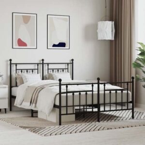 Attica Metal King Size Bed In Black