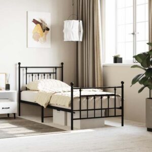 Attica Metal Single Bed In Black