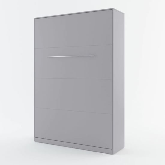 Cyan Wooden Single Bed Wall Vertical In Matt Grey