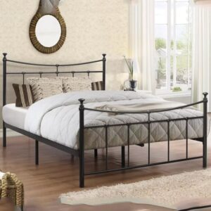 Emilia Metal Single Bed In Black