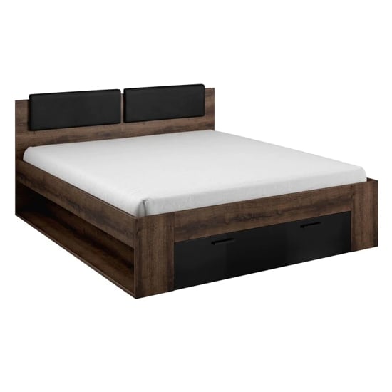 Glens Wooden Divan King Size Bed In Monastery Oak