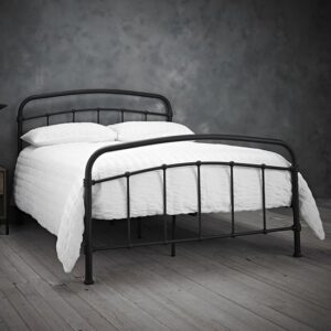 Holston Metal King Size Bed In Black