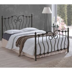 Irela Metal Single Bed In Black