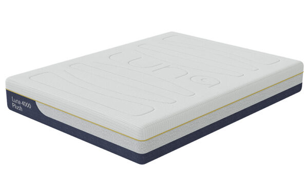 Luna 4000 Plush Gel Memory Pocket Hybrid Mattress, Superking